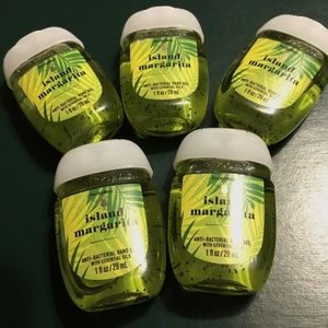 Bath & Body Works pocketbac Island Margarita anti bacterial hand gel lot of 5